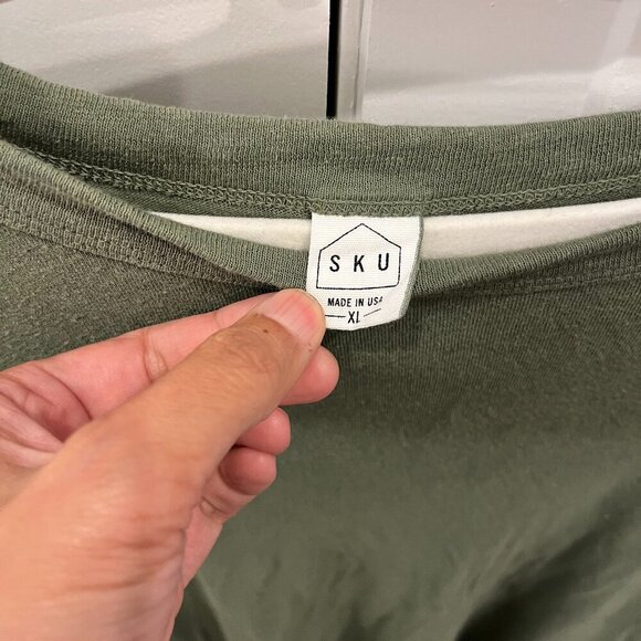 🌿 Save Khaki United Men's Long Sleeve Tee Size XL - Picture 4 of 4